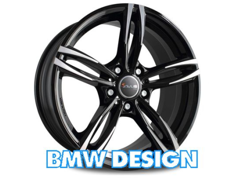 AC-MB3 9,5x 20 +45 5x120 AVUS 72,6 BLACK POLISHED